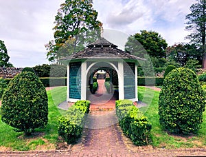 The picturesque Sunken Garden at HillÃ¢â¬âStead Museum